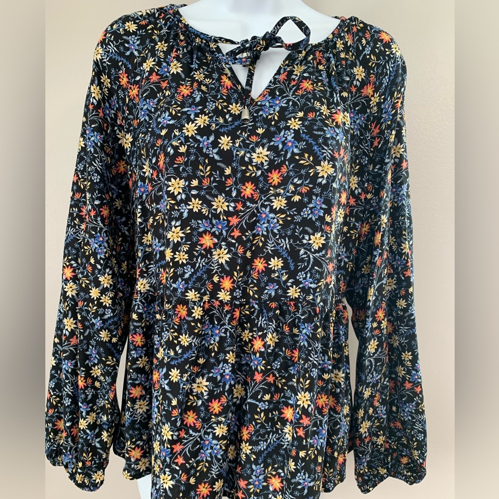 Time & Tru Floral Top